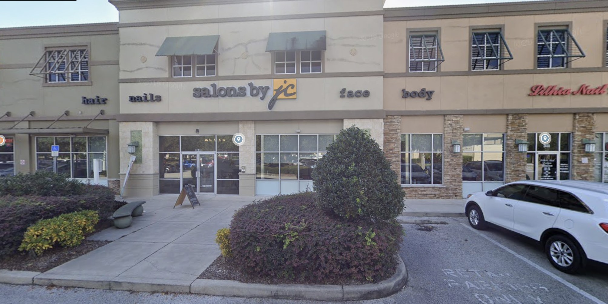 Salons by JC storefront — home of Edward's Barbershop, Valrico FL